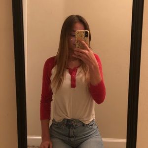 Soft and Sexy American Eagle Baseball Tee